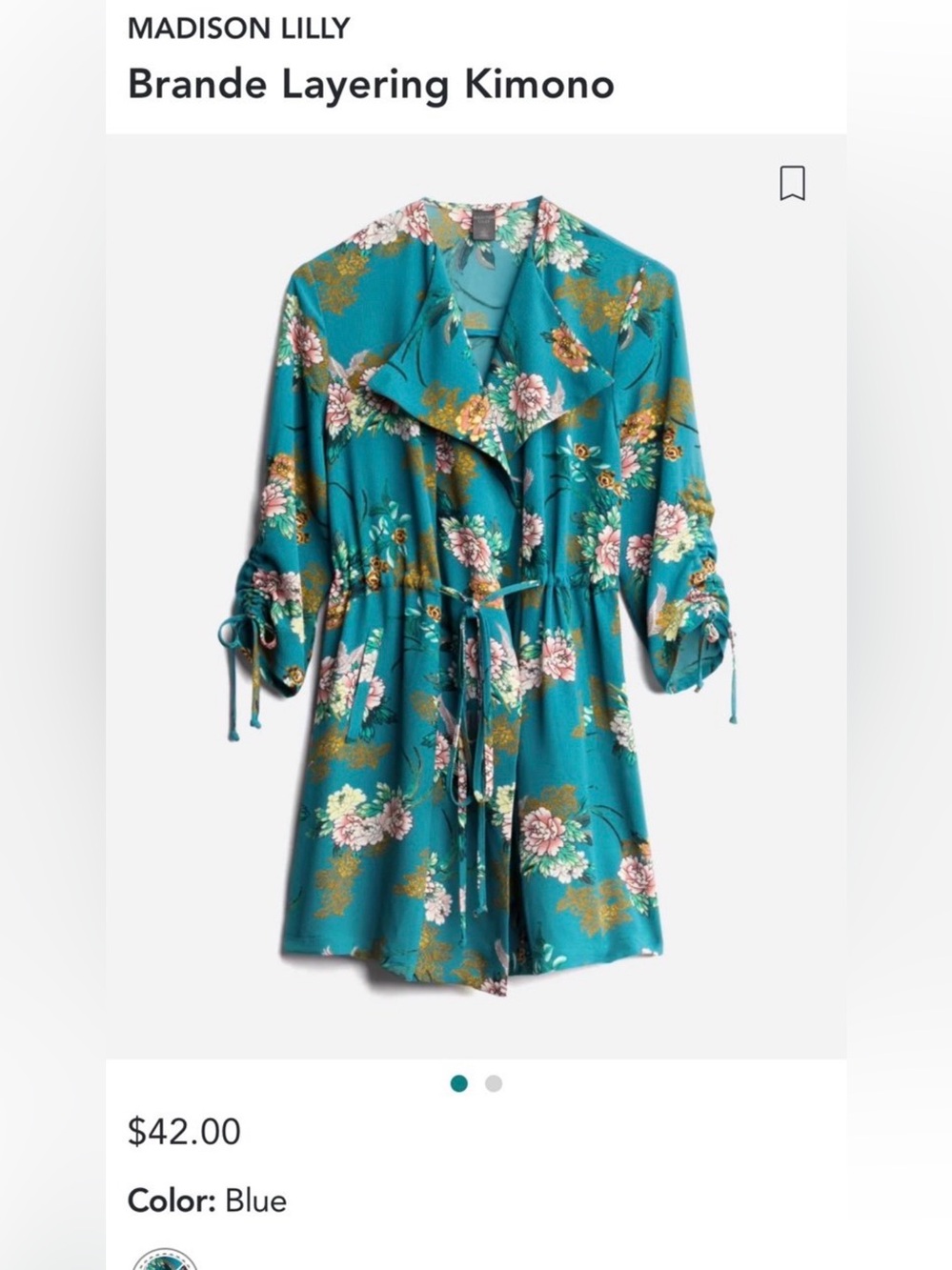 Madison Lilly Brande Layering Kimono